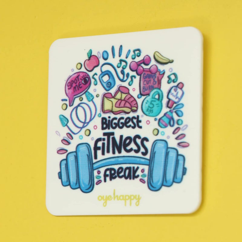 Oye Happy Great Indian Fitness Standard Magnet Best Gifts for FriendGirlfriendBoyfriendHusbandBrother on Friendship DayBirthday - Image 2