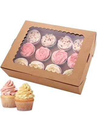 10PCS Cupcake Boxes Container,12 Count with Window Boxes Holding 120 Pastry Box for Birthday Holiday Party Bakery Supplies,Food Grade Cupcake Holder,Ideal for Cupcakes Desserts - pzsku/Z07AD333FDD9B3D670335Z/45/_/1740512657/68ca9585-02cb-429b-ac4d-44de9861900a