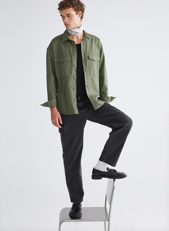 LC WAIKIKI Relaxed Fit Long Sleeve Men's Shirt Jacket - Image 1