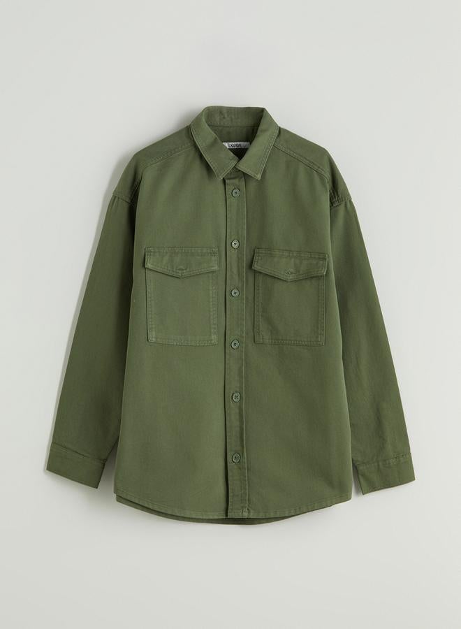 LC WAIKIKI Relaxed Fit Long Sleeve Men's Shirt Jacket - Image 4