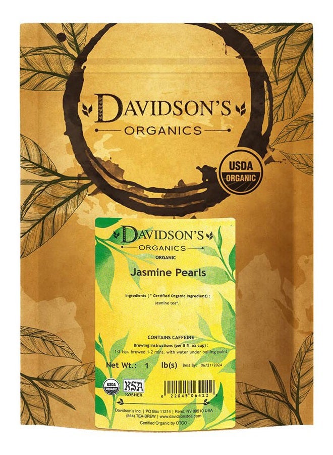 Davidson's Tea Bulk, Herbs and Spice Jasmin Pearl Tea, 16-Ounce Bag - Image 1