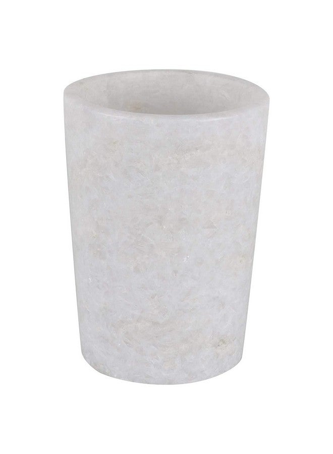 RealCraft; INSPIRING LIFES RealCraft; INSPIRING LIFES White Marble Glass Stone Tumblers - Large, White - Image 1
