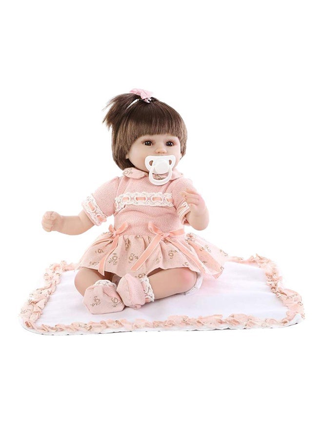 NPK Cute And Realistic Reborn Baby Doll With Plush Toy Pacifier Bottle 50x20x14cm - Image 3