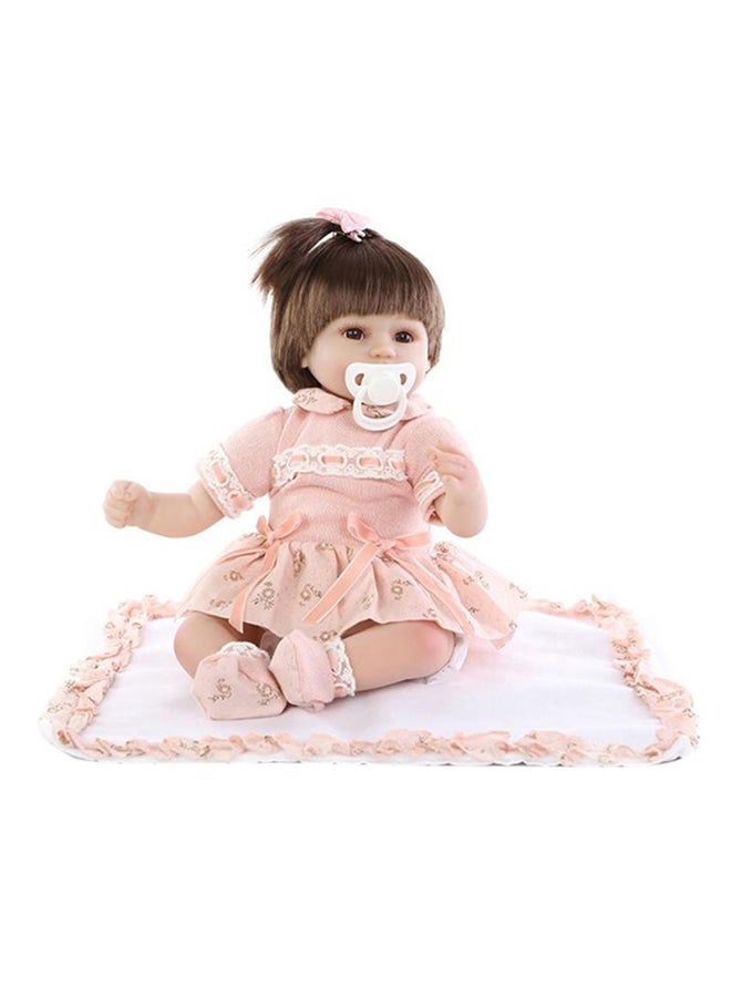 NPK Cute And Realistic Reborn Baby Doll With Plush Toy Pacifier Bottle 50x20x14cm - Image 1