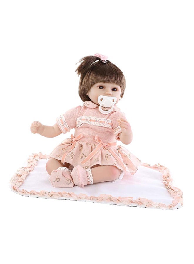 NPK Cute And Realistic Reborn Baby Doll With Plush Toy Pacifier Bottle 50x20x14cm - Image 4