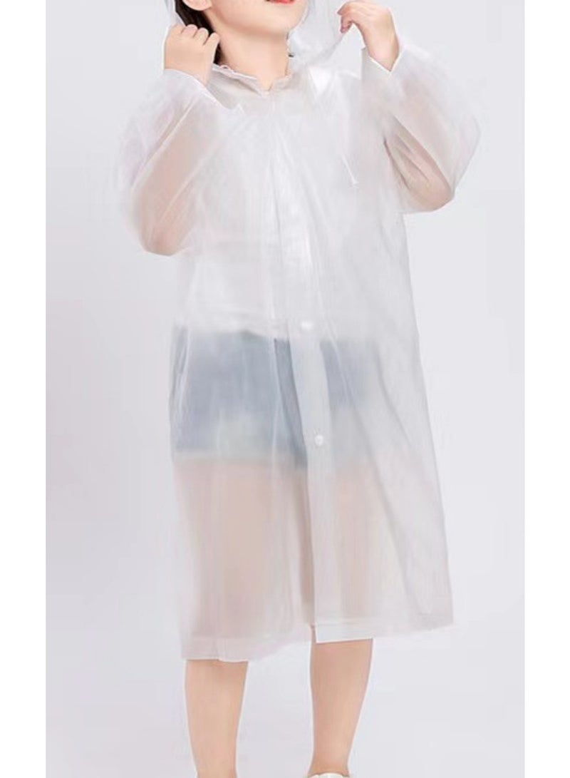 معطف مطر قابل للحمل للاستخدام مرة واحدة مع قبعة وأكمام – خفيف ومقاوم للماء وقابل للتنفس - Image 1