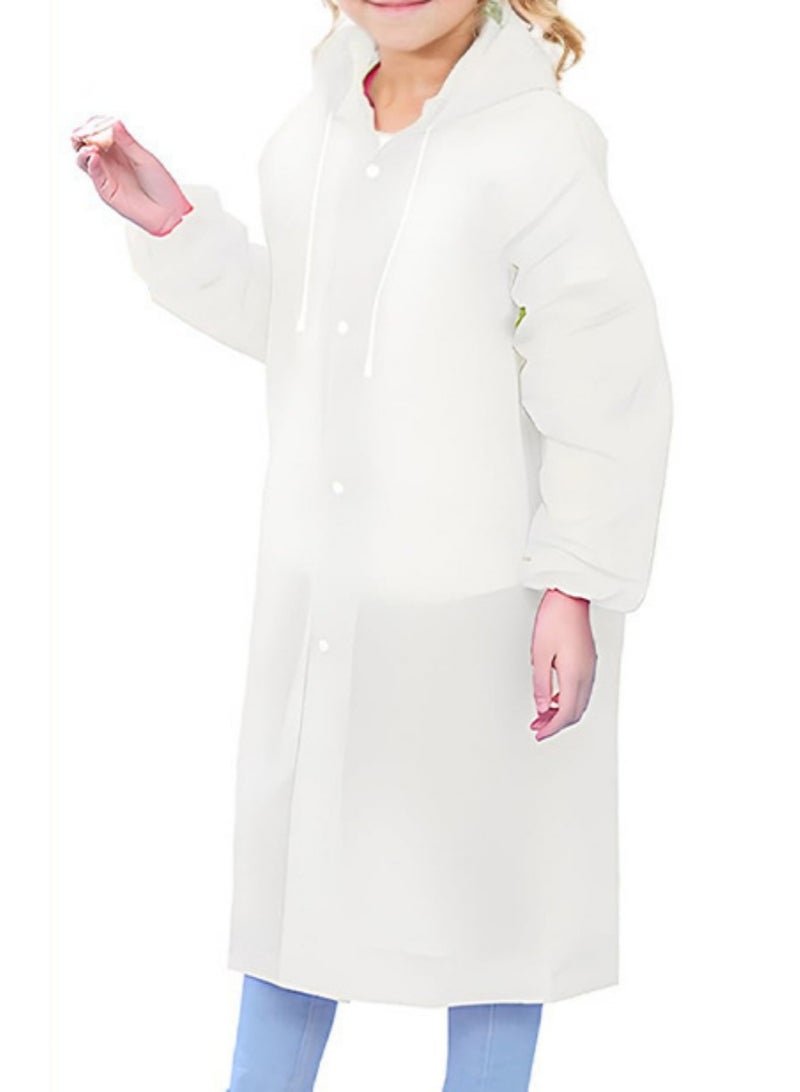 معطف مطر قابل للحمل للاستخدام مرة واحدة مع قبعة وأكمام – خفيف ومقاوم للماء وقابل للتنفس - Image 3