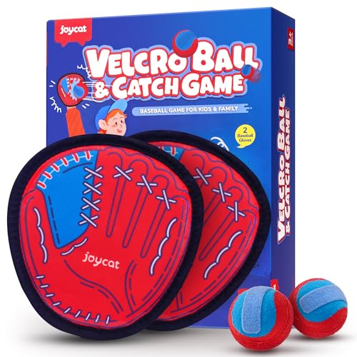 JoyCat Toss and Catch Ball Game for Kids2 Paddles Outdoor Toys for Family Camping BeachYard GamesToddler Baseball GloveSticky Ball SetEaster Basket Stuffers Birthday Gift for Boys Girls Age 312 - Image 1