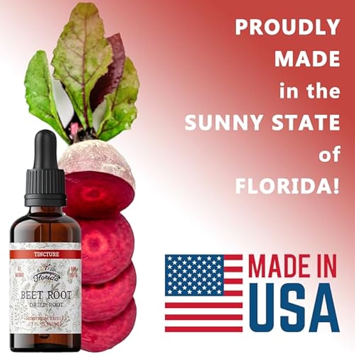 FLORIDA HERBS Beet Root Supplement - Liquid Beets Extra Fast Absorption - Beet Root Tincture Organic Extract, Gluten Free, 2 Fl Oz - Image 5