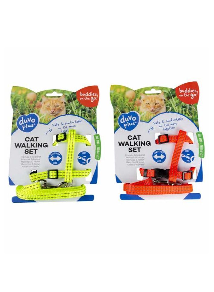 Duvo + Cat Walking Set Reflective Uni 20-35cm / 10mm-125cm - Image 1