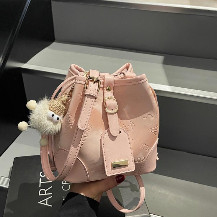 Explosive Bucket Bag Women'S All-Match Fashion Shoulder Crossbody Bag Korean Style High-End Bucket Bag - Image 5