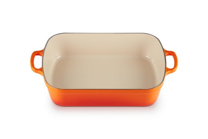 ENAMELED CAST IRON SIGNATURE RECTANGULAR ROASTER 525 QT 117 X 168 FLAME