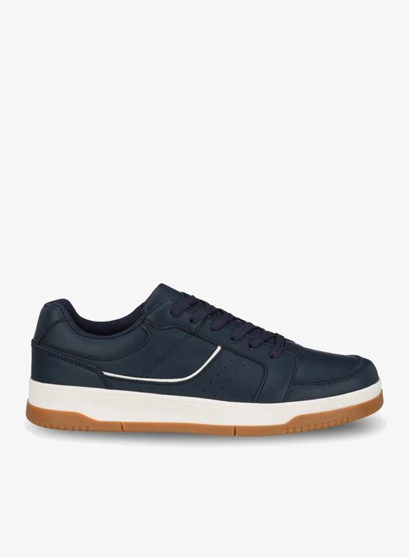 LBL By Shoexpress NAVY Men Lace-Up Ankle Sneakers for Men | Best Price UAE
