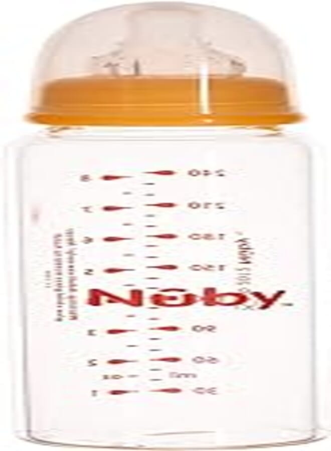 Nuby 1179 Glass Nurser Bottle, Yellow