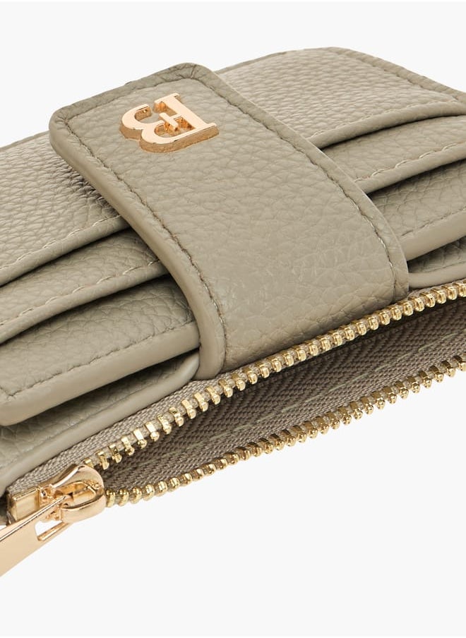 Flora Bella By Shoexpress Womens Textured Wallet With Zip Closure  - Image 3