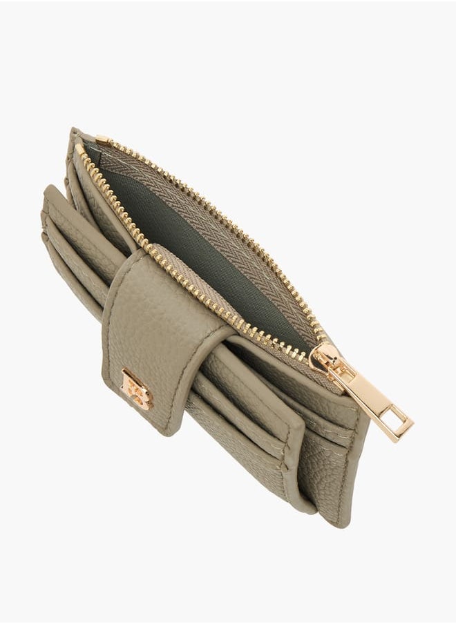 Flora Bella By Shoexpress Womens Textured Wallet With Zip Closure  - Image 4