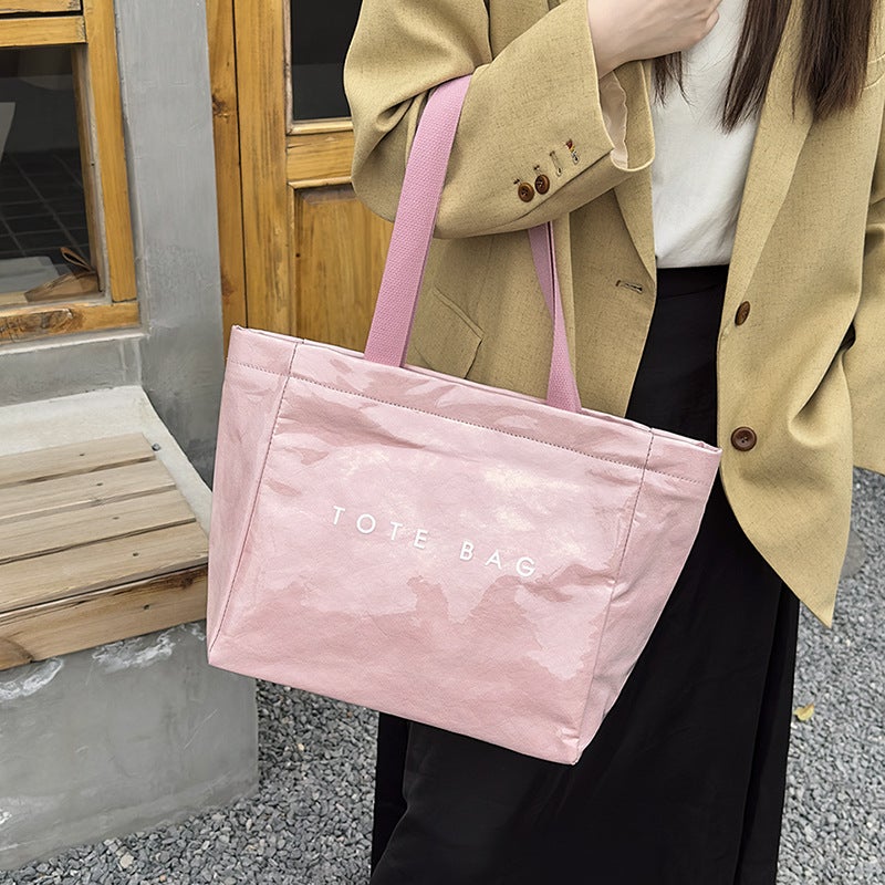 New Dupont Paper Large-Capacity Tote Crossbody Bag, Summer Exclusive Refreshing Handbag, Waterproof Ins-Style Handbag - Image 4