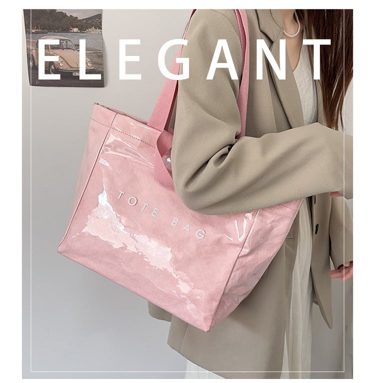 New Dupont Paper Large-Capacity Tote Crossbody Bag, Summer Exclusive Refreshing Handbag, Waterproof Ins-Style Handbag - Image 1