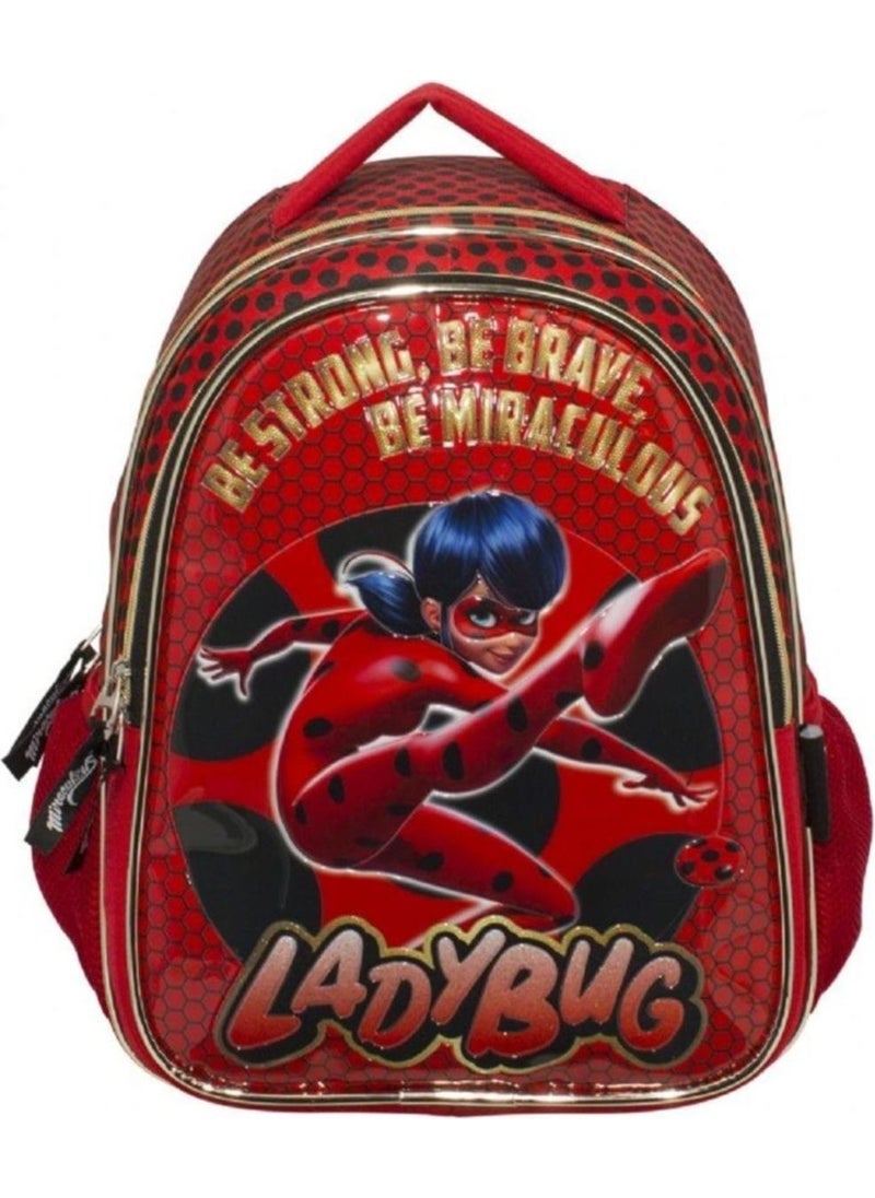 Miraculous - Ladybug Glittery Primary School Girl Backpack and Lunch Bag - Image 1