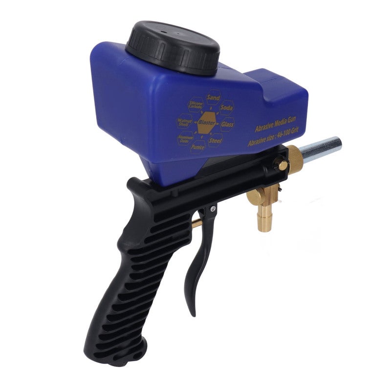 Sand Blaster Gun Kit: 90PSI Working Pressure, 150PSI Max, 12 CFM Air Flow - Sturdy Aluminum & ABS Build, Siphon Function With 2 Adjusters - Support Most Blasting Materials for DIY Projects, Home Use, - Image 4