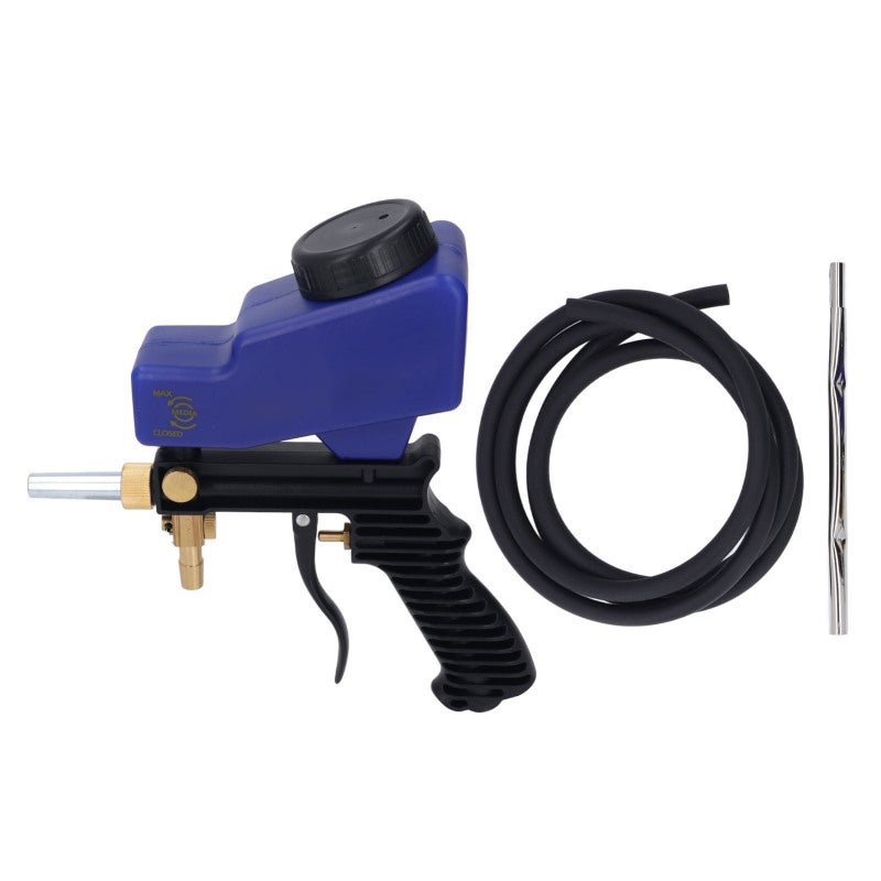 Sand Blaster Gun Kit: 90PSI Working Pressure, 150PSI Max, 12 CFM Air Flow - Sturdy Aluminum & ABS Build, Siphon Function With 2 Adjusters - Support Most Blasting Materials for DIY Projects, Home Use, - Image 1