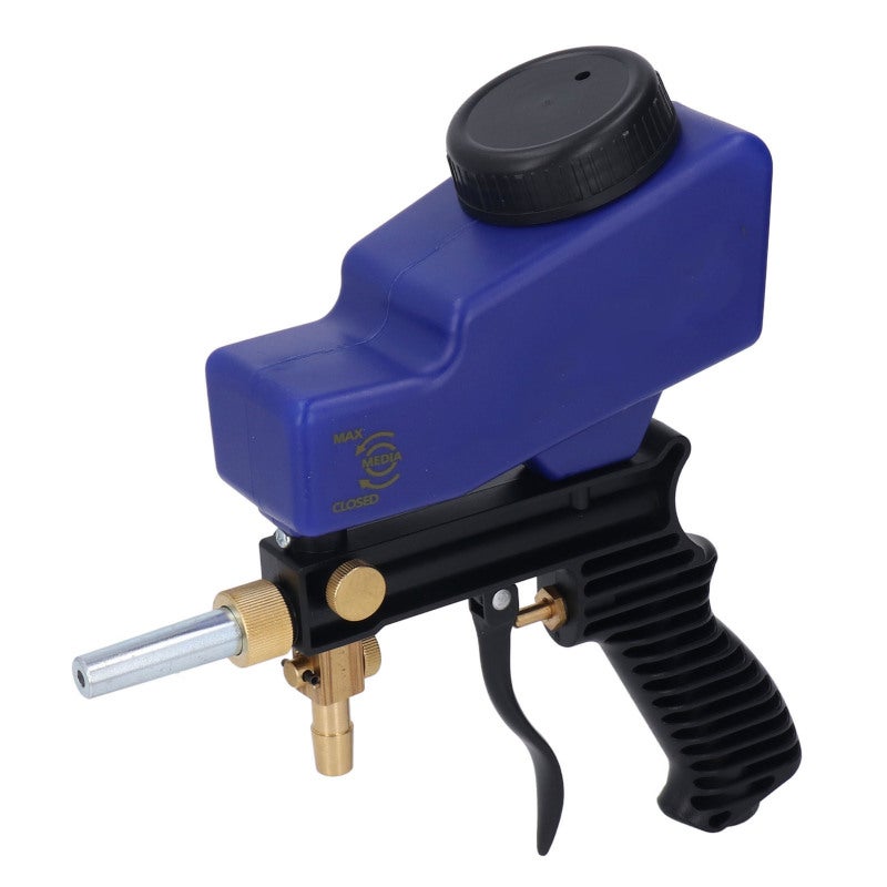 Sand Blaster Gun Kit: 90PSI Working Pressure, 150PSI Max, 12 CFM Air Flow - Sturdy Aluminum & ABS Build, Siphon Function With 2 Adjusters - Support Most Blasting Materials for DIY Projects, Home Use, - Image 2