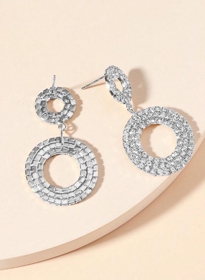 Take Two Embellished Double-Circle Earrings - Image 1