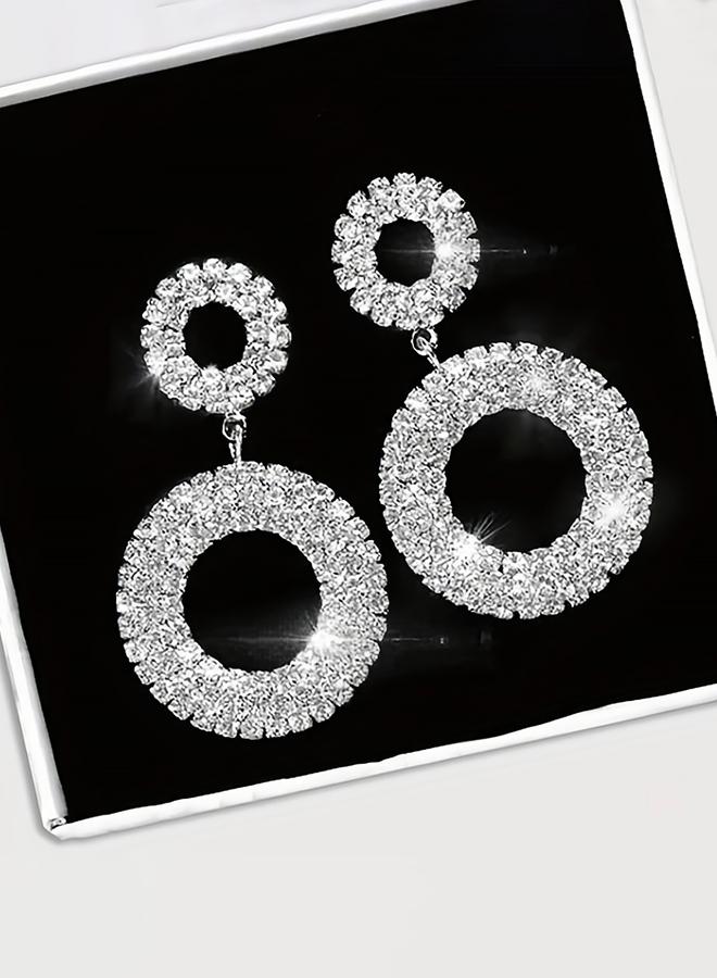 Take Two Embellished Double-Circle Earrings - Image 4