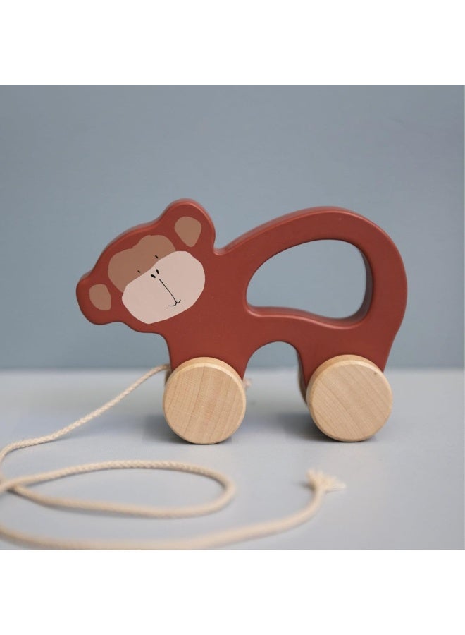 Trixie Wooden pull along toy - Mr. Monkey - Image 2