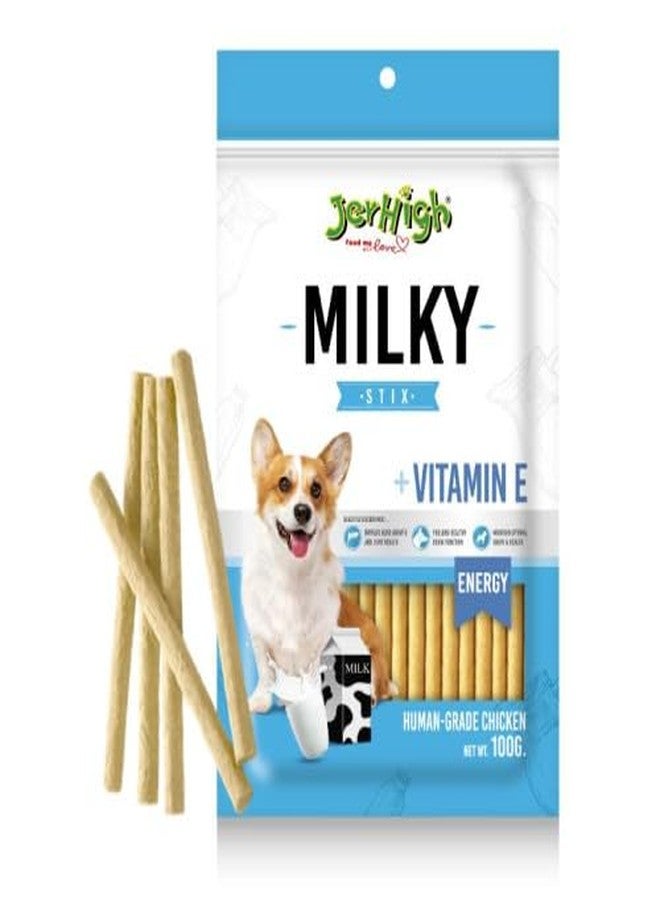 Jerhigh Dog Treats, Human Grade High Protein Chicken,Free from by-Products & Gluten,with Collagen Blueberry Stix 100gm (6 X 100g) Sold by DogNCats Sold by DogsNCats - Image 2