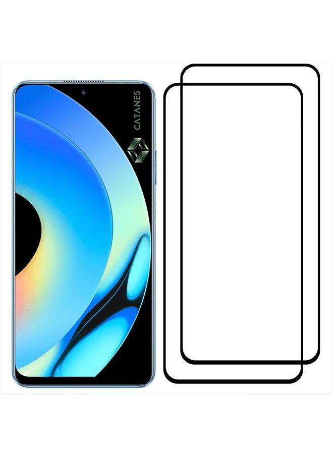 CATANES 2 Pack For Realme 10 Pro Tempered Glass Screen Protector Full Glue Back - Image 3