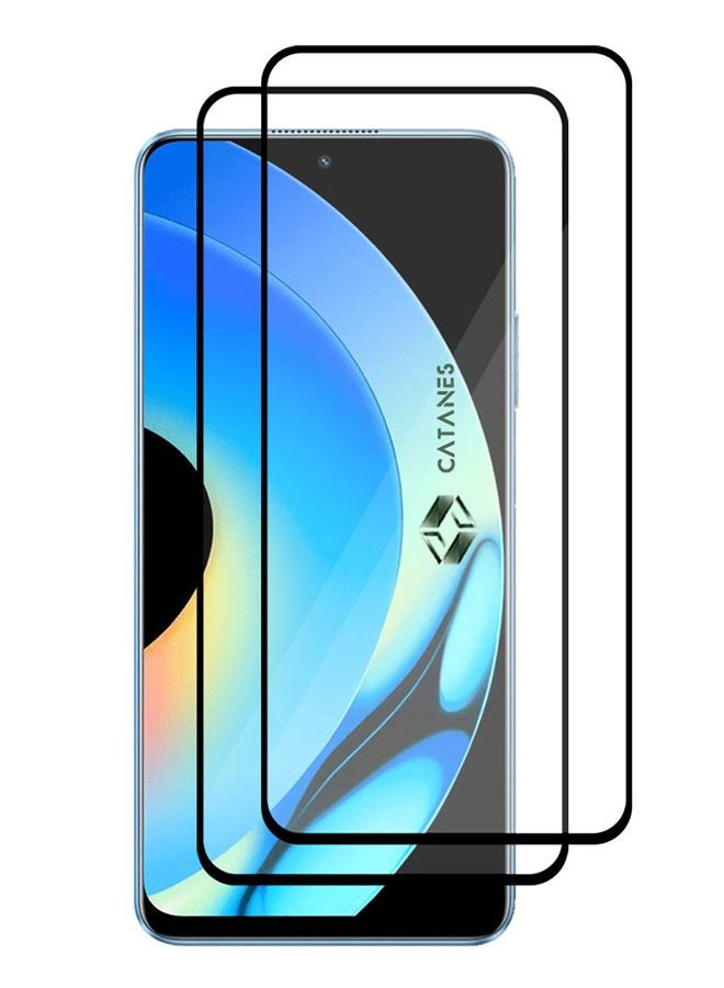 CATANES 2 Pack For Realme 10 Pro Tempered Glass Screen Protector Full Glue Back - Image 2