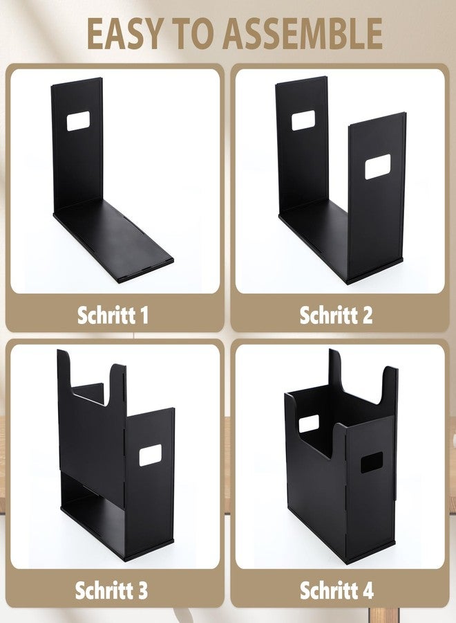 Trandraft Portable Desktop File, Side Handles, Filing Organizer, Hanging File Folders, Letter Size for Schools Office Home(Black,2 Pcs) - Image 4