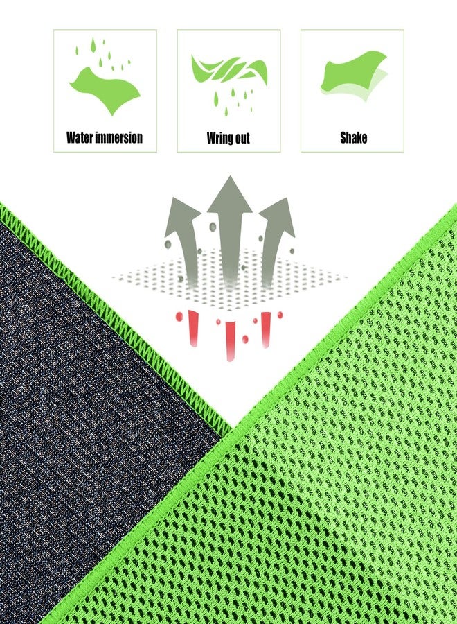 Biange Cooling Towels (40"x 12", Pack of 10) for Neck and Face, Cold Towel for Hot Weather, Sports, Workout, Fitness, Gym, Yoga, Golf, Pilates, Travel, Camping & More - Image 4