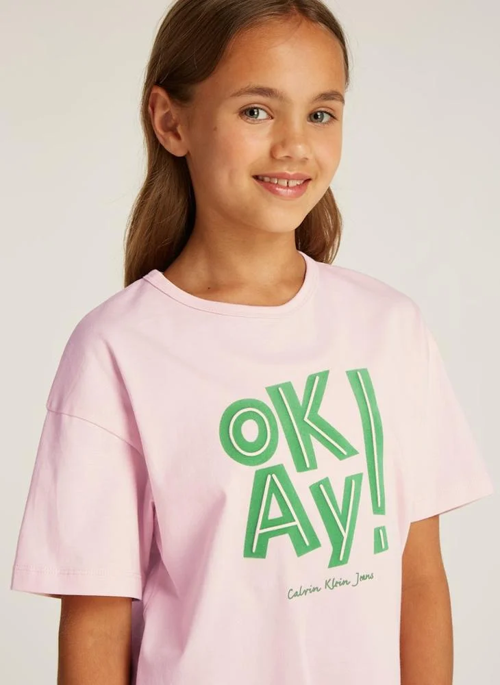 Calvin Klein Jeans Kids Graphic Logo Slim T-Shirt