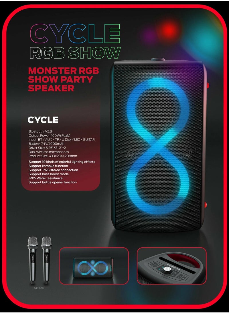 Monster Monster Cycle speaker (with 2 microphones)  - Image 1