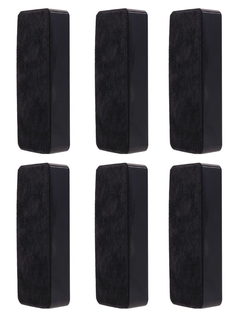 Deli 6-Piece Magnetic White Board Eraser Black - Image 1
