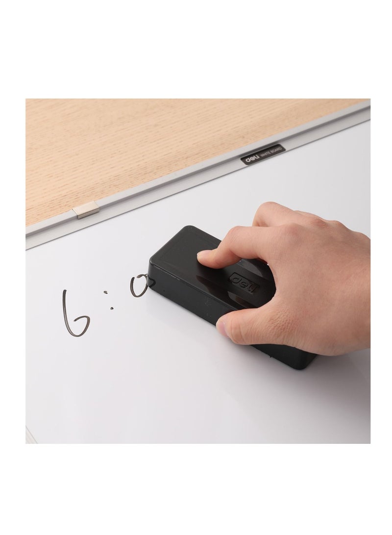 Deli 6-Piece Magnetic White Board Eraser Black - Image 2