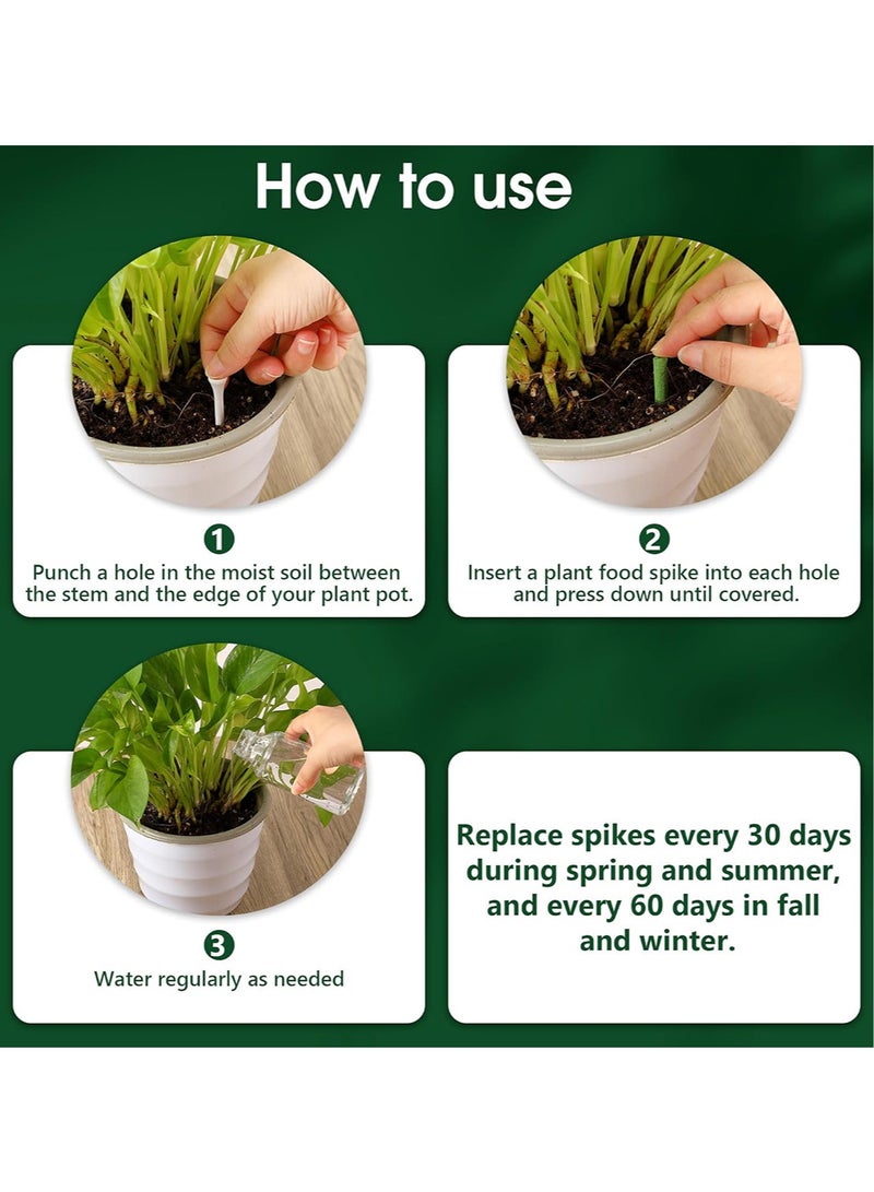 MOONSPRY 18pcs Fertilizer Spikes, Plant Growth Food Spikes for Indoor Outdoor, Growth Plant Food Sticks Continuous Feeding for all Flowering and Foliage Houseplants - Image 2