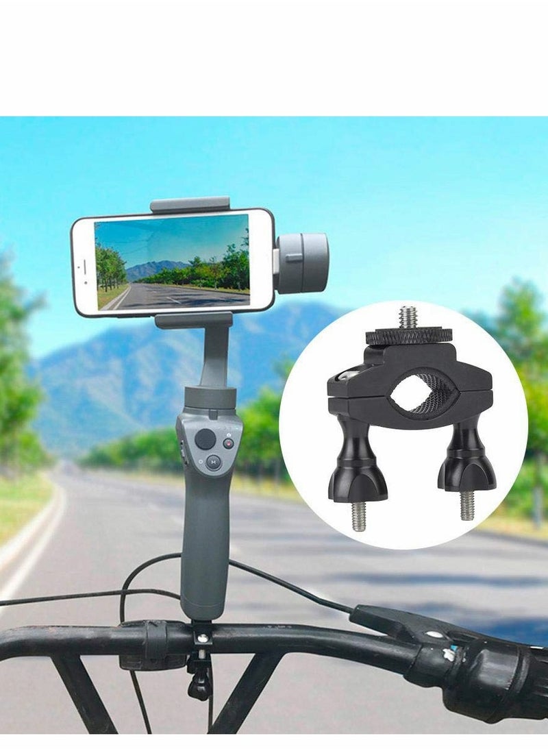 KASTWAVE - Bike Camera Mount, Bicycle/Motorcycle Bracket with 1/4 Screw Adapter for OSMO Action, Gopro 7 6 5 4, SJCAM, XiaoYi Action Cameras, Handlebars Diameter of 1.3 3.2cm - Image 1