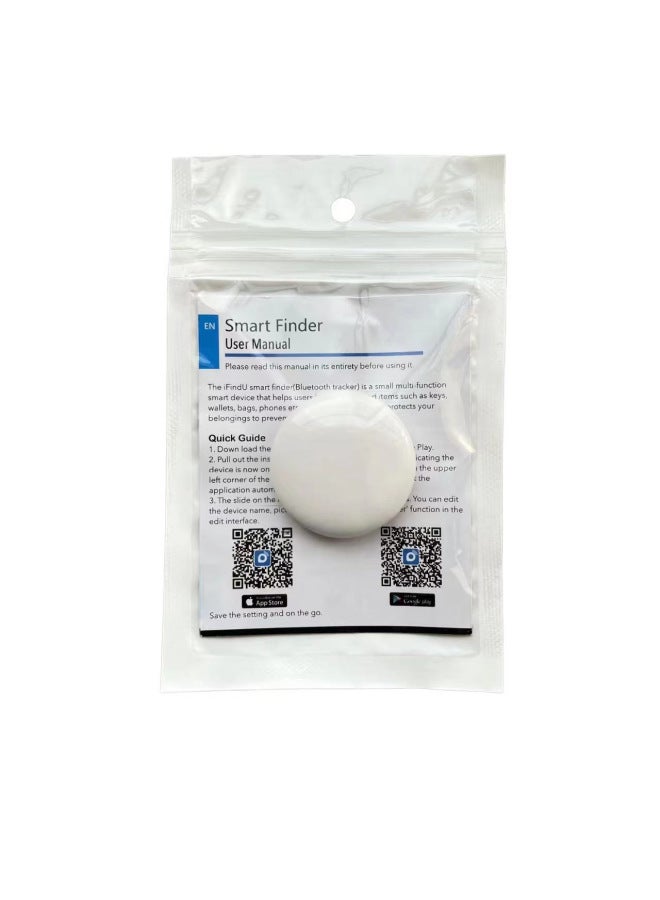 Neutral Round Bluetooth Anti-lost Device Airtag Tracking Locator Smart Phone Wallet Key Anti-lost Device - Image 5