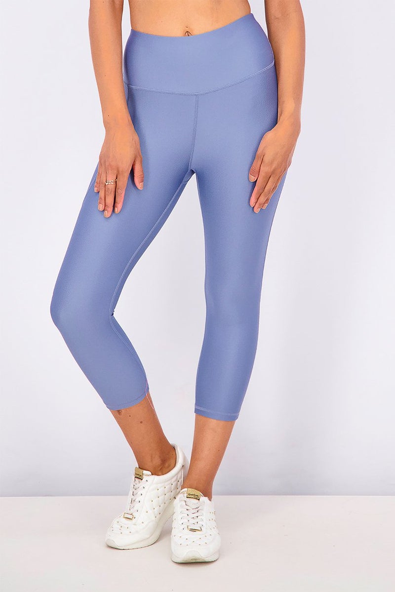 UNDER ARMOUR Women HG Armour Hi Capri Leggings, Blue - Image 1