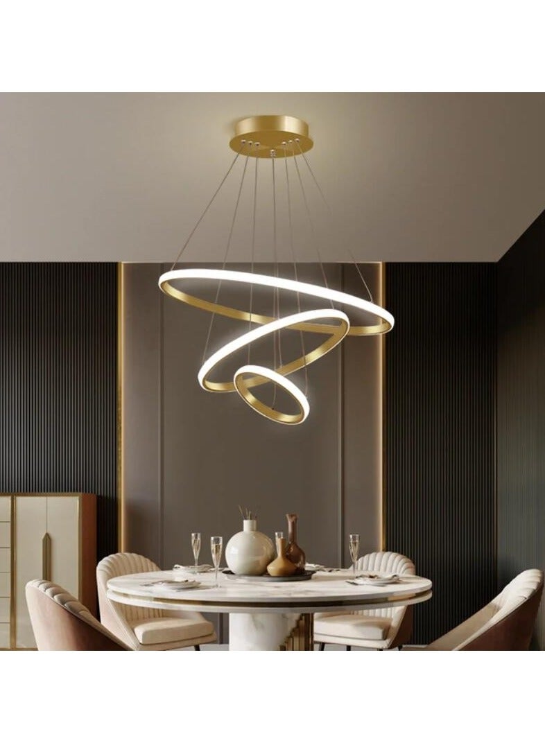 LED الثريا حلقة السقف الإضاءة لغرفة المعيشة غرفة نوم غرفة الطعام المطبخ ثريا تركب بالسقف بريق تركيبات إضاءة المنزل - Image 1