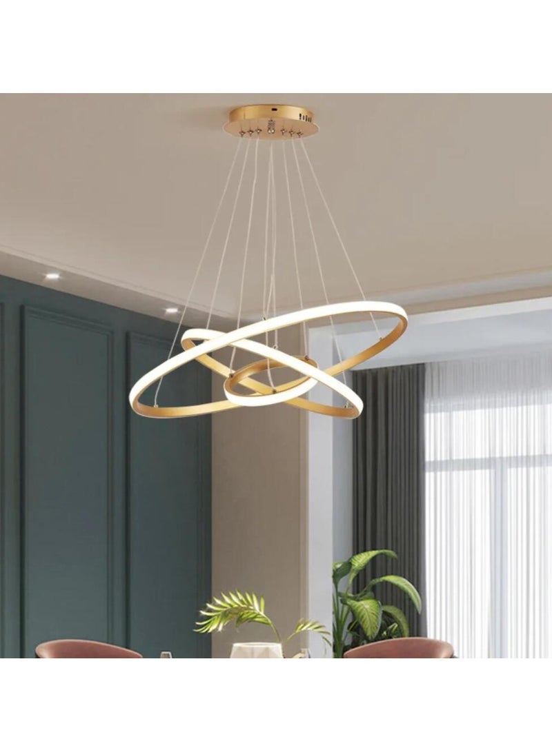 LED الثريا حلقة السقف الإضاءة لغرفة المعيشة غرفة نوم غرفة الطعام المطبخ ثريا تركب بالسقف بريق تركيبات إضاءة المنزل - Image 3