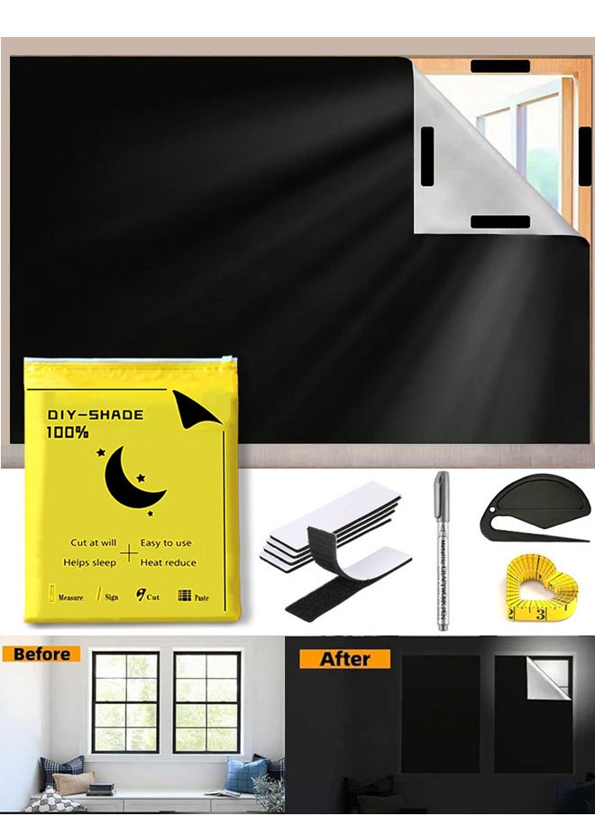 ستارة تعتيمBlackout Shades for Windows , 7 Pcs Set ستارة تعتيم DIY Portable Blackout Curtains can be cut,100% Blinds for Home Office Travel (1.45×3m) - pzsku/Z07AEBEDED994D42D2122Z/45/_/1734667782/6a85bcf0-51ea-44e8-8ca4-54cc1564949e