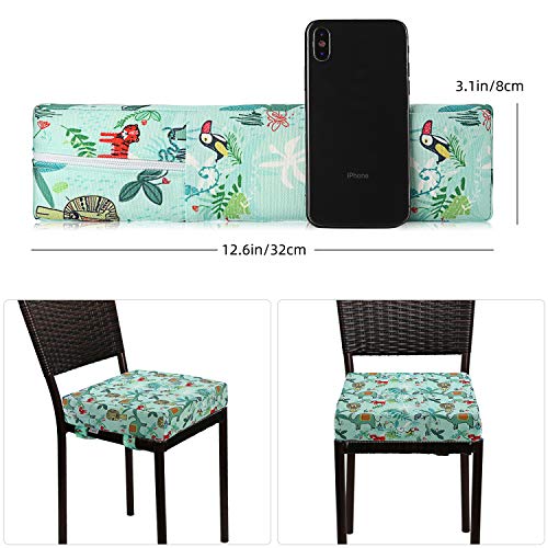 Zicac Portable High Chair Increasing Seat Cushion for Travel Dining Seat Pad for Toddler Kids Baby Infant Washable Thick Chair Seat Pads (Green) - Image 3