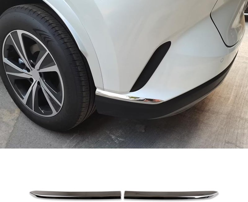 Beautost Bumper Corner Protection Cover Trims for Lexus RX350 RX350h RX500h F Sport 2023 2024 - Stainless Steel - Image 1