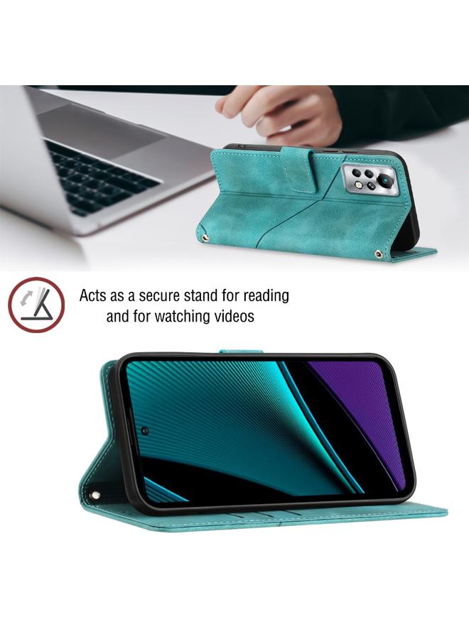 Zaboon Case For Infinix Note 11s / Note 11 Pro Skin-feel Embossed Leather Phone Case - Image 5