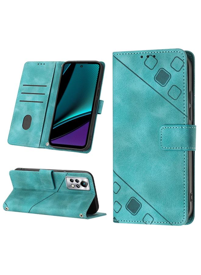 Zaboon Case For Infinix Note 11s / Note 11 Pro Skin-feel Embossed Leather Phone Case - Image 1