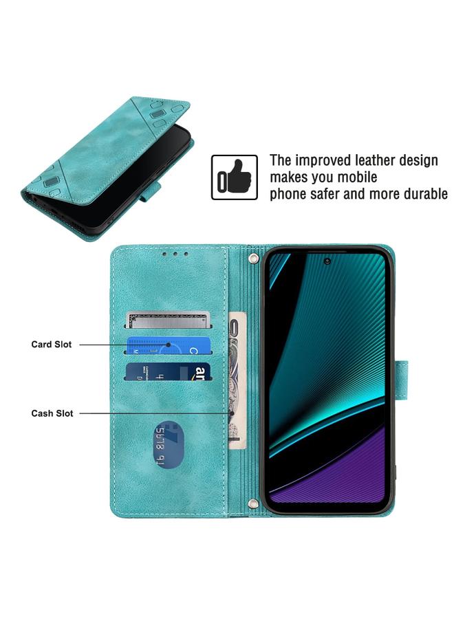 Zaboon Case For Infinix Note 11s / Note 11 Pro Skin-feel Embossed Leather Phone Case - Image 4
